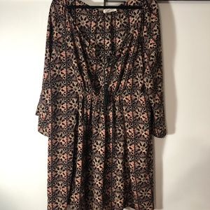 Tua WestK tie-front geometric pattern tunic